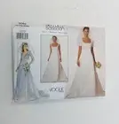 Vogue Designer Original Bellville Sassoon Sewing Pattern Wedding Dress 2085 12+