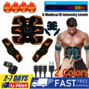 Muscle Stimulator EMS Trainer Massager Body Wireless ABS Abdominal Toner Fitness
