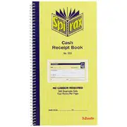 Spirax No. 553 Carbonless Cash Receipt Book