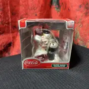 Coca Cola Coke Blown Glass Collection Christmas Ornament Snowman