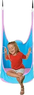 Kids Pod Swing Seat, Soft, Comfortable Outdoor Hammock Seats, Strong Portable Sensory Pod Swing with Cushion for Children, Girls, Robale Construction and PVC Cushions Create a French