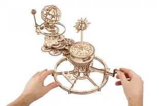 Ugears 宇宙漫遊者 Mechanical Tellurion 日月地 星際模型 月蝕 日蝕觀察教學