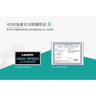 【Avier】4K HDMI 影音傳輸線 2M【盒損福利品】