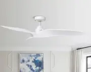 Aerofanture Ceiling Fan without Light White Modern Ceiling Fan No Light wRemote