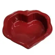 Princess House Pavillion Berry Heart Baker Bake and Serve Bowl 6688 NIB