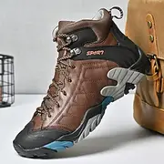 Men's Waterproof Hiking Boots with Non-Slip Sole and Ankle Support - Ideal for Outdoor Adventures and Trekking