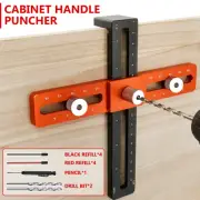 Cabinet Hardware Jig Aluminum Alloy Cabinet Handle Drill Guide Precise WaxIc