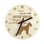 Welsh Terrier Sperrholzuhr Art-Dog