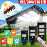 70/150/250W 576LED Street Light PIR Sensor Outdoor LED Floodlight+Remote+Pole US