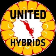 United Hybrids Seed Corn NEW Sign: 24" Dia. Round USA Steel