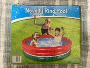 H2O GO Watermelon Design Novelty ring kiddie pool 60" X 12" Ages 3+ NEW!