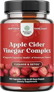Cleansing Apple Cider Vinegar Capsules - ACV Deep Cleanse and Detox Pills for Gut and Digestive Health with Slimming Cayenne - Extra Strength ACV Capsules for Hunger Gut Cleanse and Full Body Detox