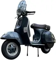 Motorcycle Model with Steering for Ve&sp&a PX150/125 1:10 Alloy Motorcycle Model(Blue)