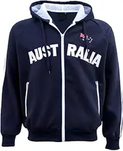 [Zmart] New Adults Australia Day Zip Up Hoodie Jacket w Flag Souvenir Jumper Sports Coat