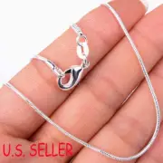 Solid 925 Sterling Silver Tarnish-Resist 30 inch 1.6mm wide Snake Chain Necklace