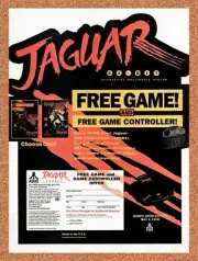 1994 Atari Jaguar Free Game & Controller Offer Original Ad / Retro Wall Art v14