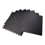 12PCS Large Interlocking Foam Flooring Heavy Duty Foam Mats Gym Fitness Floor Tiles