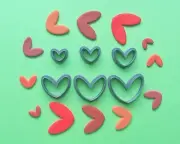 Heart Polymer Clay Cutter Set | Clay Tools | Maxi Set Mini Clay cutters