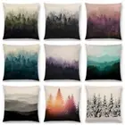 Forest Tree Throw Pillow Covers Nature Pillow Case Cotton Linen Cushion Cover
