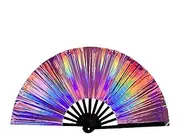 Hand Fans for Women Foldable | Large Womens Folding Fan Handheld,Chinese Japanese Photo Props, Fashion Accessories with Wood Frames for Dancing, Cosplay, Party Decorations