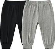 [SUZEL] Baby Boys Girls Bamboo Viscose Jogger Pants Infant Toddler Bloomers Kids Harem Pants