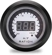 52MM Car Digital Gauge LCD Display Oil Pressure Voltmeter Water Temp Meter with Sensor Air Fuel Ratio Tachometer Boost Meter (Color : Air Fuel Ratio)
