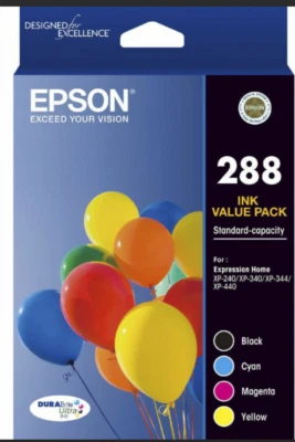 Genuine Original Epson 288 Ink Cartridge Value Pack OR Choose From
