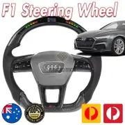 Carbon Fiber LED Shift Light Steering Wheel For AUDI A7 S line 2019-2021 4K8 C8