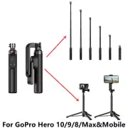 Bluetooth Remote Control Phone Selfie Stick Tripod for Gopro Hero 10 9 8 MAX f