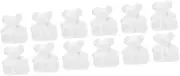 TEHAUX 90 Pcs Bubble Bear Unpainted Foam Bear DIY Paint Mini Bear Ornaments for Kids Bear Paint Toy DIY Graffiti Bear DIY Unfinished Bear Plain Unpainted Bear Foam Ball Blank Child White