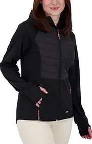 [DEPROC A.C.T.I.V.E] Elmcourt III Women's Knitted Fleece Jacket with Lightweight Hood Transition Jacket Windbreaker Knitted Fleece Jacket