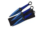 Perfect Point Blue Dagger Throwing Knife Set 228mm (K-PP-869-3BL)