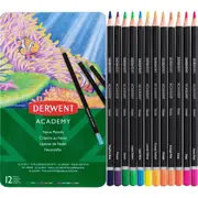 Derwent Academy Neon Coloured Pencils Tin 12 Set