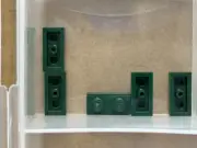 LEGO Parts - Dark Green Plate 1 x 2 - No 3023 - QTY 5
