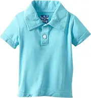 [Kickee Pants] Baby Boys Solid Short Sleeve Polo Prd-kpct192-ci, Confetti, 0-3 Months, Confetti, 0-3 Months