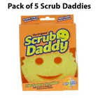 Scrub Daddy Pack of 5: Versatile Scratch Free and Smell Free Sponge 100% Genuine