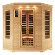 Taavi 4 Person Corner Infrared Home Sauna