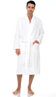 TowelSelections Mens Robe, Cotton Terry Cloth Bathrobe, Soft Bath Robe for Me...