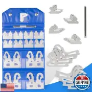 25 PCS Radius Gauge Set 1/64" - 1/2" with Holder, Come with Stainless Steel R