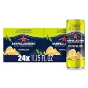 Sanpellegrino Pompelmo Grapefruit Sparkling Drink Pack of 24 Cans 1115 Oz