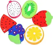 DOITOOL Fruit Shaped Eraser Pencil Eraser Set for Boys and Girls Students Mini School Supplies