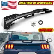 For 2024-2025 Ford Mustang Glossy Black Rear Spoiler Lip W/ Smoke Gurney Flap US (for: Ford)