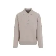 [Jacquemus] Jacquemus-Beige Vareuse Pallone Merino Wool Pullover-Uomo M STAND