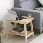 Wood Side Table Sofa End Coffee Snack Plant Stand Night Furniture Modern Storage