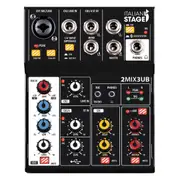 Italian Stage 2MIX3UB Stereo Audio Mixer with USB and Bluetooth Interface