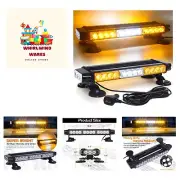 LED Strobe Flashing Light Bar -Double Side 30 LED High Intensity Emergency Ha...
