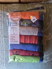 Wonder Nation Boys' Boxer Briefs 7 Pack ~ Medium (8) ~ Underwear 100% Cotton