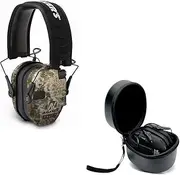 Walkers Razor Slim Electronic Shooting Hearing Protection Muff (Sound Amplification and Suppression) with Protective Case
