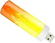 LED Flame Effect Light - Flickering Light Bulb | LED Flame Bulb | LED Flame Light Fireplace Lights | USB Outdoor Flame Bulb | Decorative for Christmas Halloween