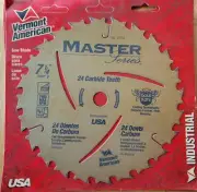VERMONT AMERICAN Master Series 7 1/4" 24 TOOTH CARBIDE CIRCULAR SAW BLADE - NOS
